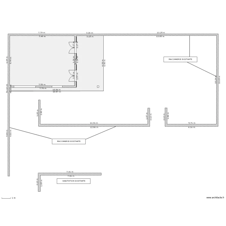DEPENDANCE BASE. Plan de 