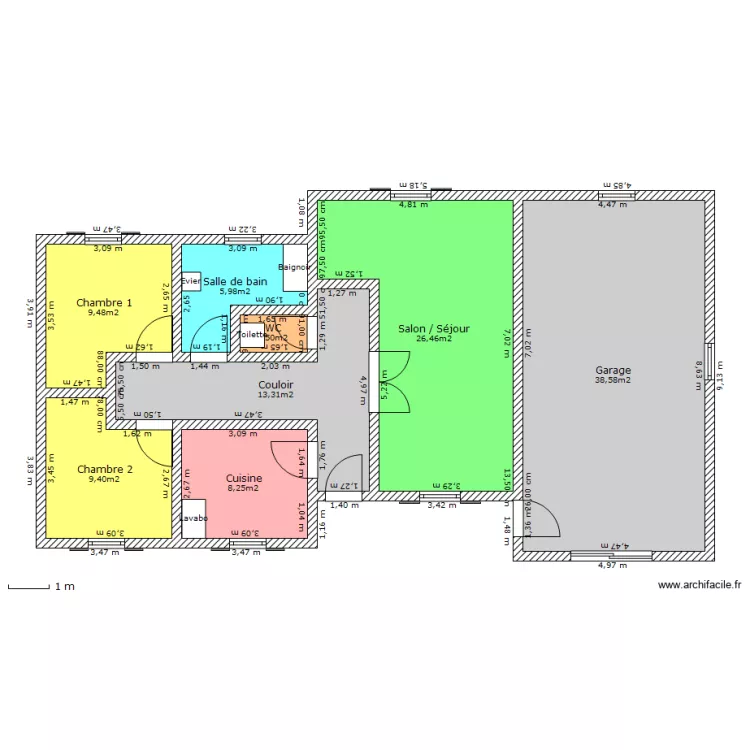 Plan de rez de chauss&eacute;e. Plan de 