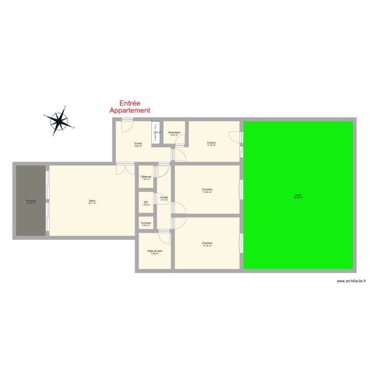 Succession CUIF. Plan de 0 pièce et 0 m2