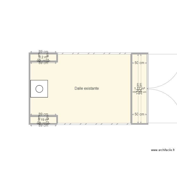 projet abri robot tondeuse sab . Plan de 0 pièce et 0 m2