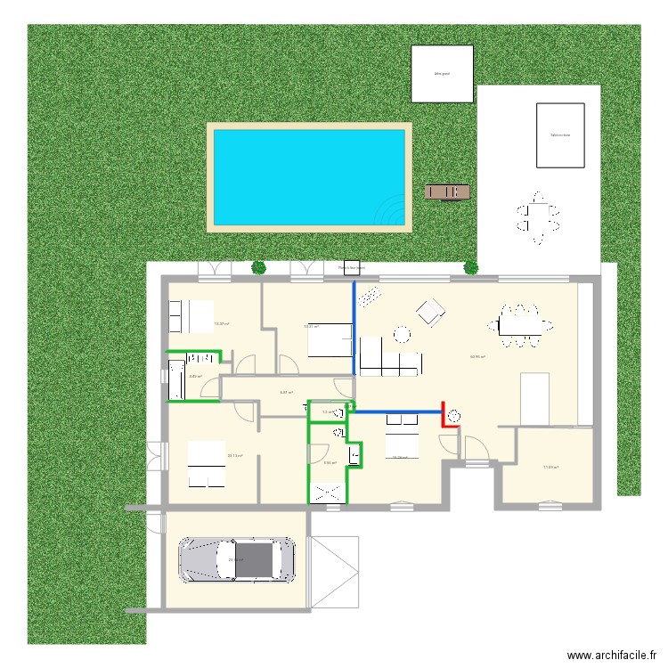 plan jj. Plan de 0 pièce et 0 m2