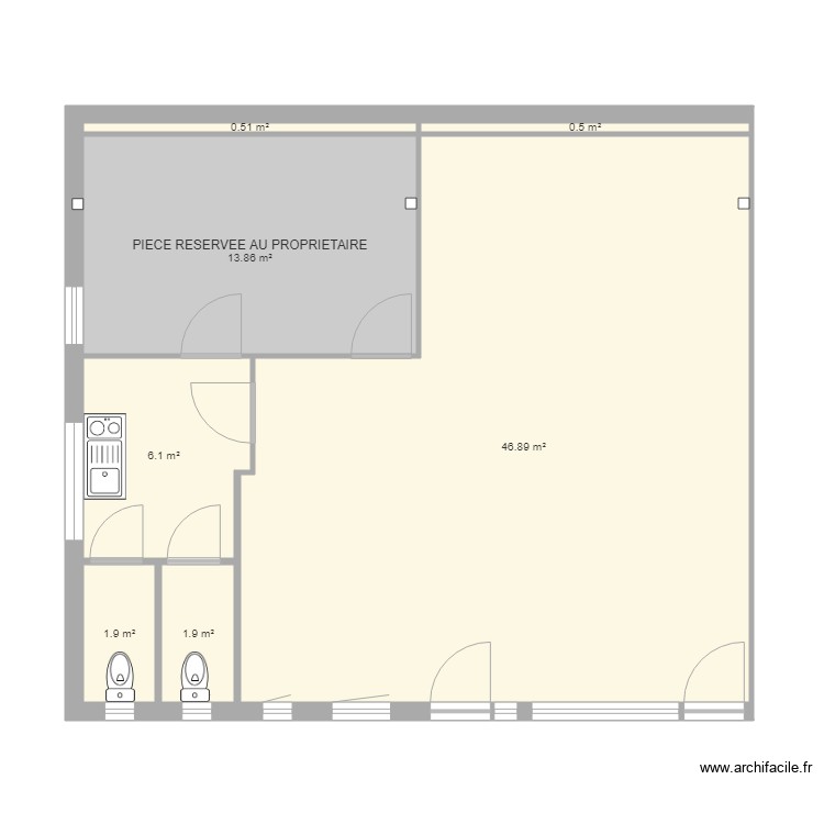 atelier 87 cloison. Plan de 0 pièce et 0 m2
