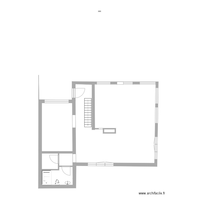 rez de chaussée. Plan de 0 pièce et 0 m2