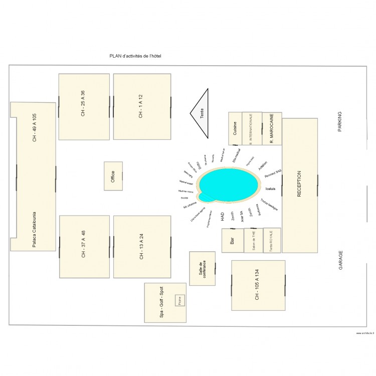 Plan congres FMSV. Plan de 0 pièce et 0 m2