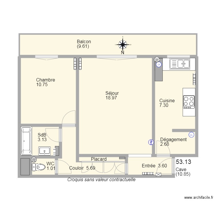 15 Res Grand Veneur. Plan de 0 pièce et 0 m2