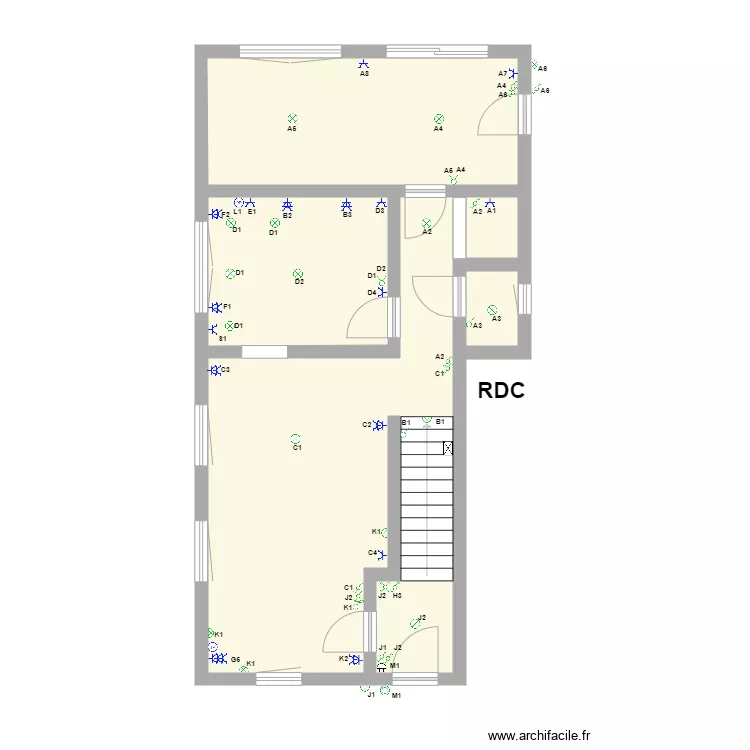 VINCENT RDC. Plan de 