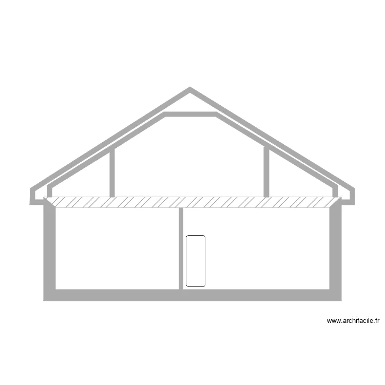 plan coupe combles. Plan de 