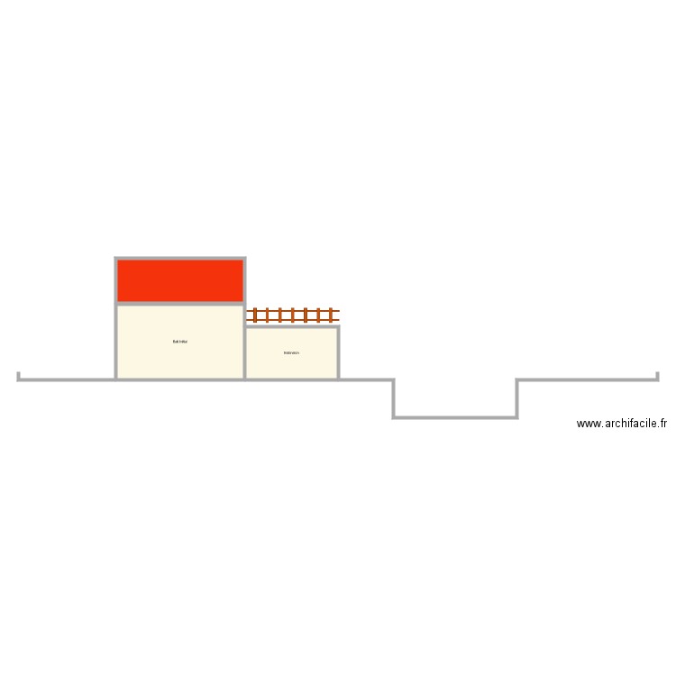 PCM13 plan de coupe du terrain. Plan de 0 pièce et 0 m2