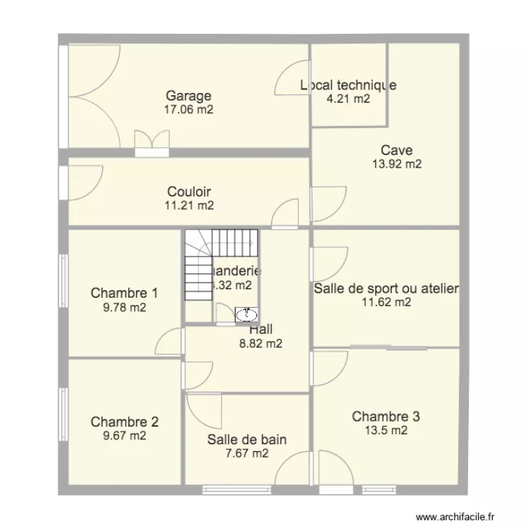 Gardey projet rez de chauss&eacute;e sport 3. Plan de 