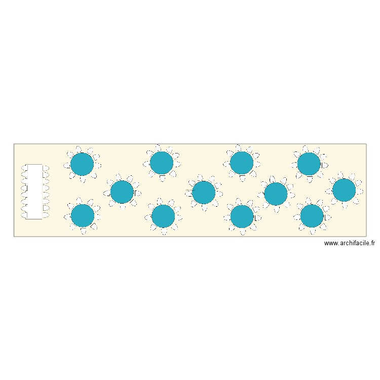 CAMARSAC CONFIG 1 PLAN B . Plan de 1 pièce et 172 m2