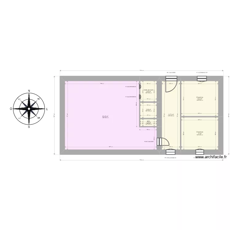 Lussagnet. Plan de 