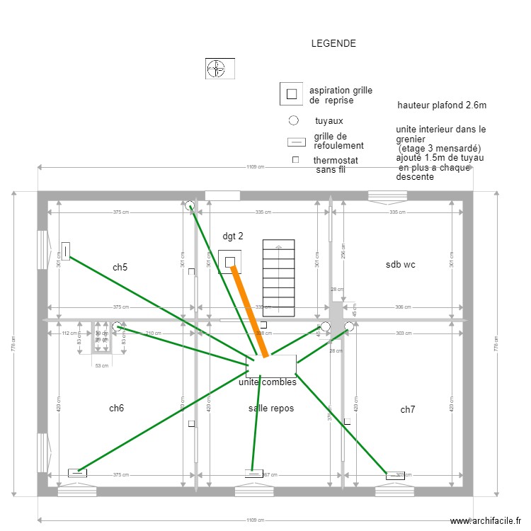 GUIDICELLI CLIM ETAGE 2. Plan de 0 pièce et 0 m2