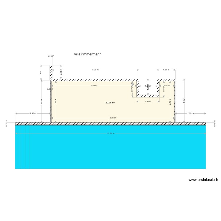 villa rimmermann ouemo. Plan de 0 pièce et 0 m2