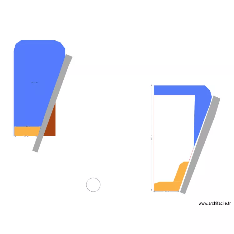 Nouvelle forme piscine. Plan de 