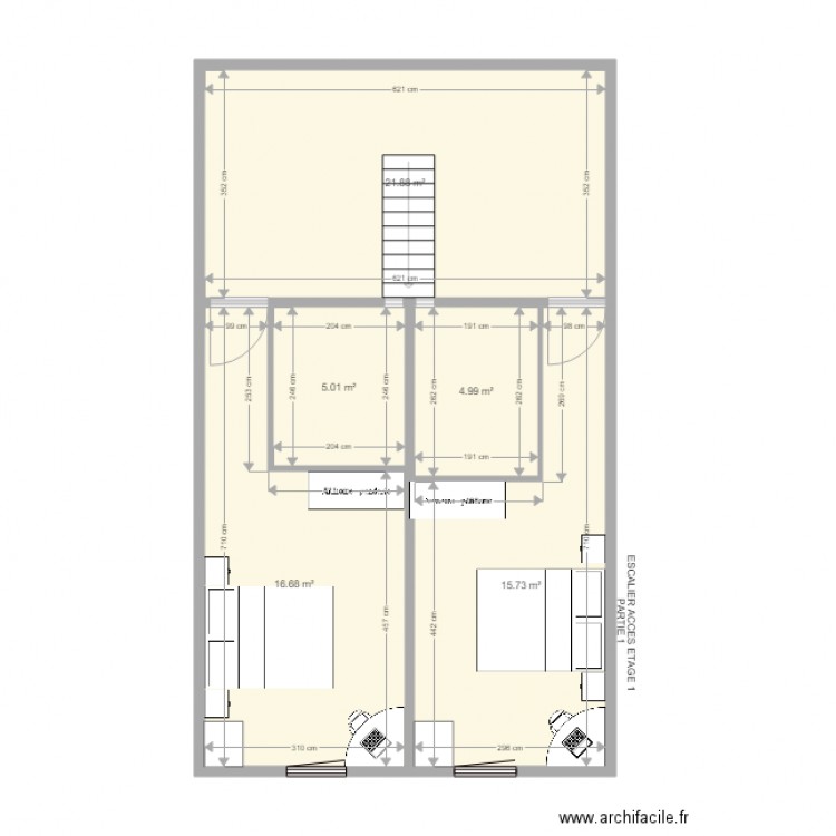 2EME ETAGE PARTIE  4. Plan de 0 pièce et 0 m2