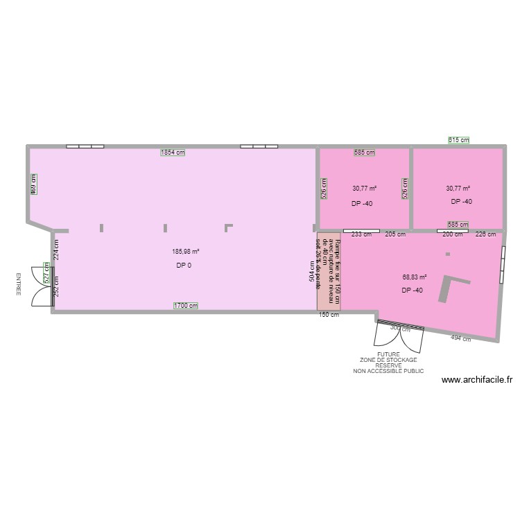 HD PECHE MAGASIN AVANT TRAVAUX. Plan de 0 pièce et 0 m2