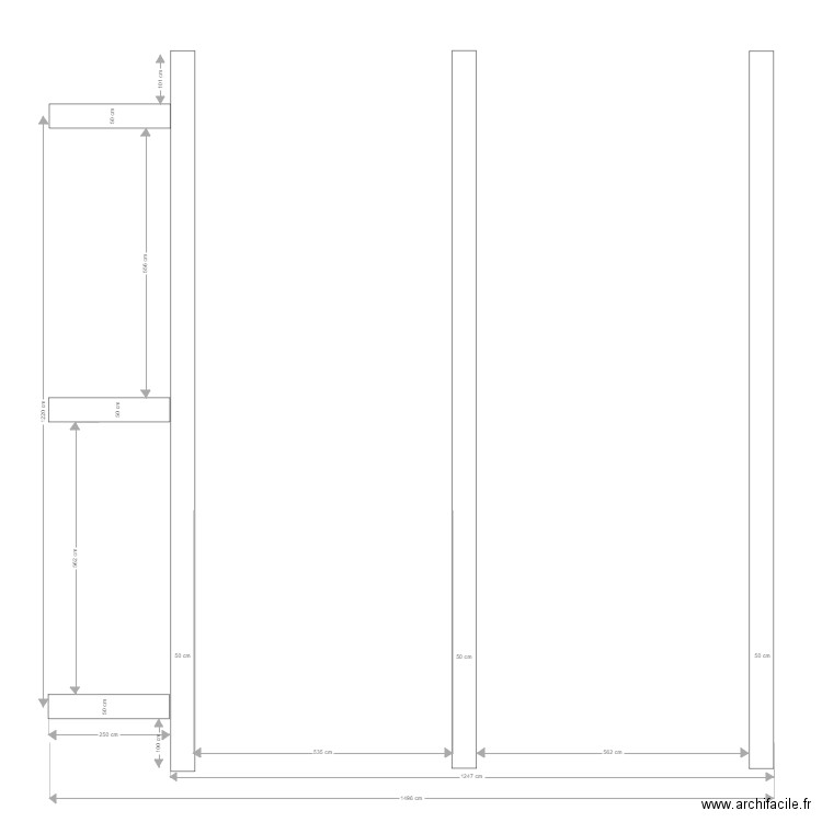 monges plots beton . Plan de 0 pièce et 0 m2