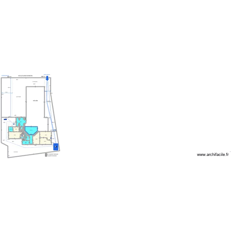saint calixte 4 HANDI  d&eacute;tail. Plan de 
