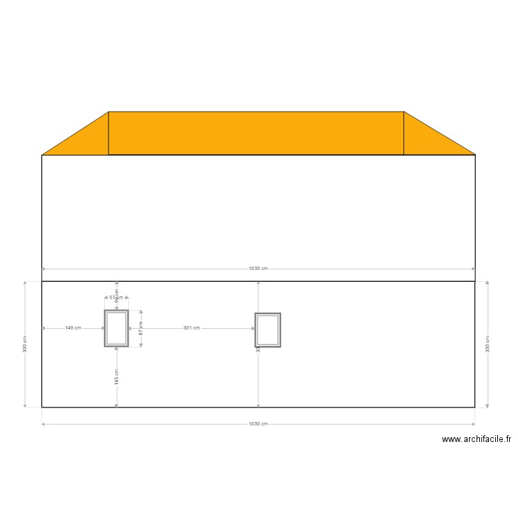 FACFADE EST. Plan de 0 pièce et 0 m2