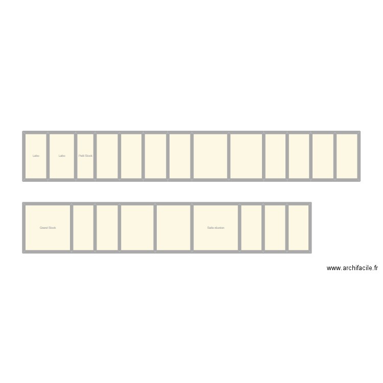 Lippmann. Plan de 22 pièces et 45 m2