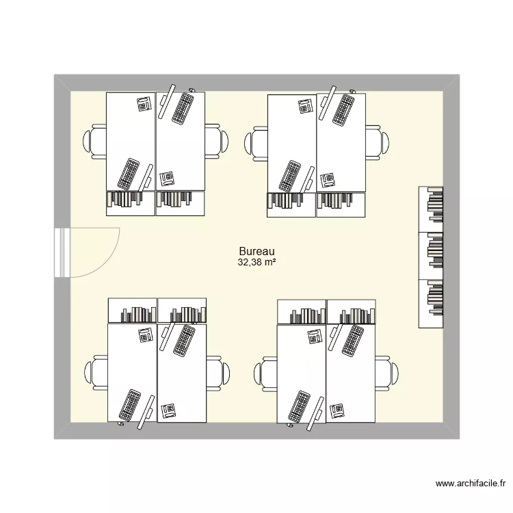 Bureau Actuel Scania. Plan de 