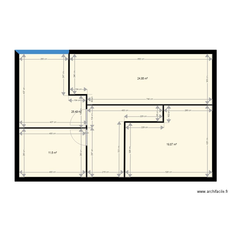 ETAGE CASTETS. Plan de 0 pièce et 0 m2
