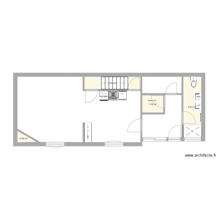 Plan Maison 1 modifié. Plan de 0 pièce et 0 m2