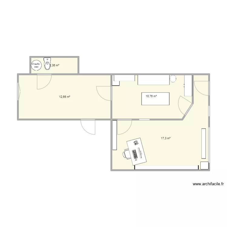 salon toilettage. Plan de 