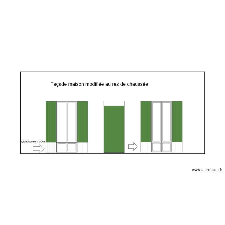Facade maison 1. Plan de 0 pièce et 0 m2