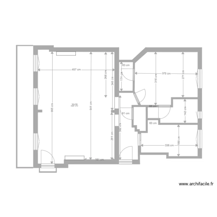 henri  APPARTEMENT existant 24 AVRIL. Plan de 