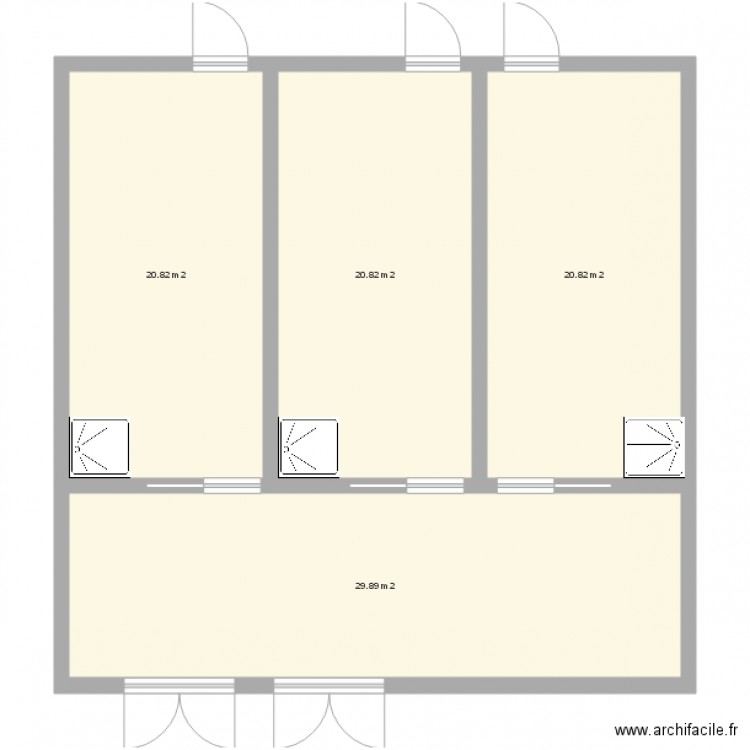 Ervy. Plan de 0 pièce et 0 m2