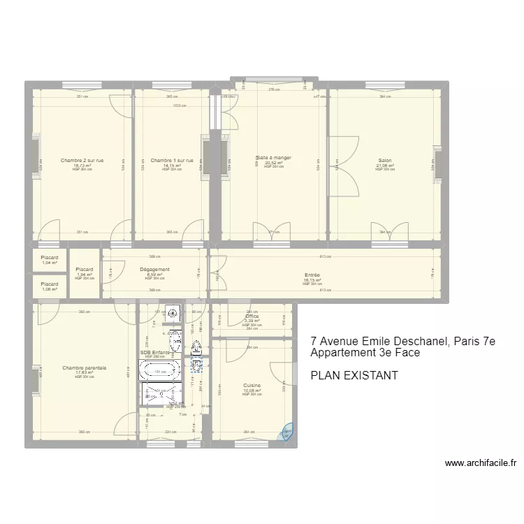 7 Emile Deschanel PROJET. Plan de 