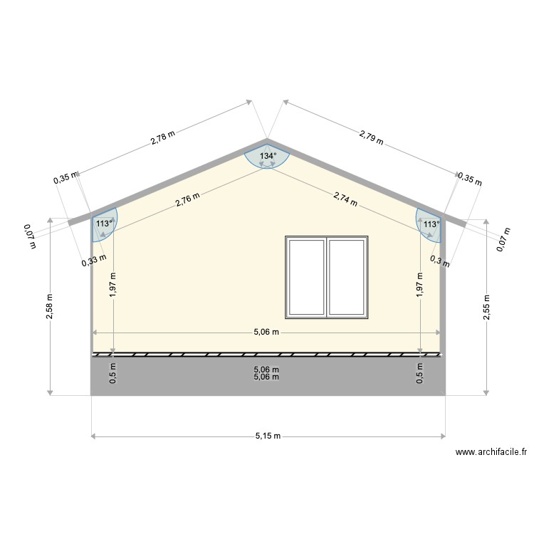 Pignon nord 4. Plan de 0 pièce et 0 m2