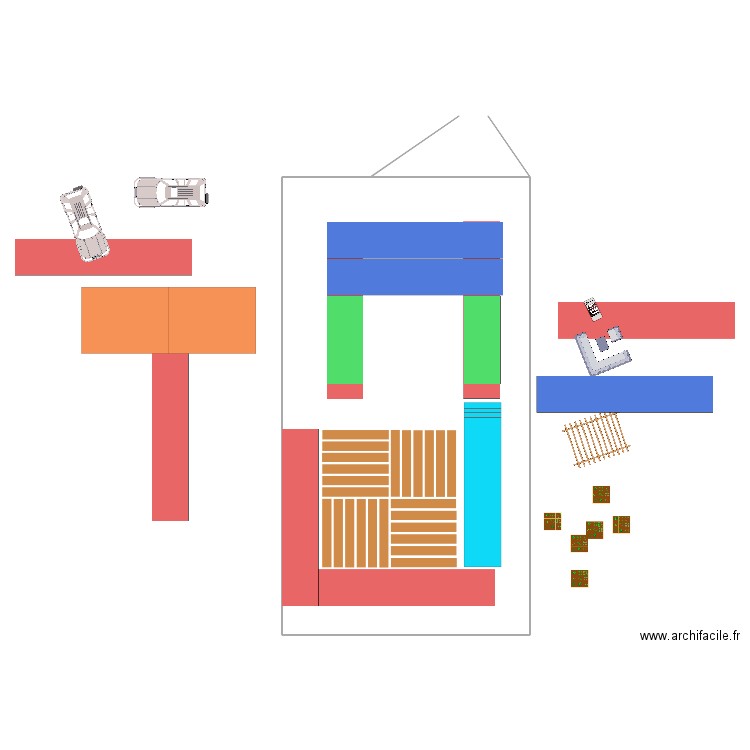 plan terrain 4 1er etage. Plan de 0 pièce et 0 m2