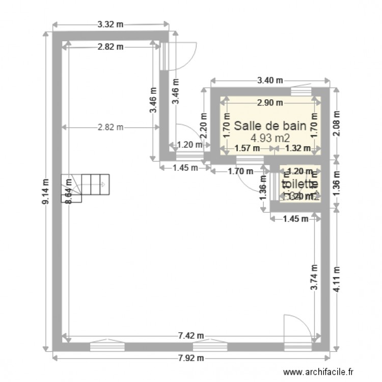  plan maison rdc. Plan de 0 pièce et 0 m2