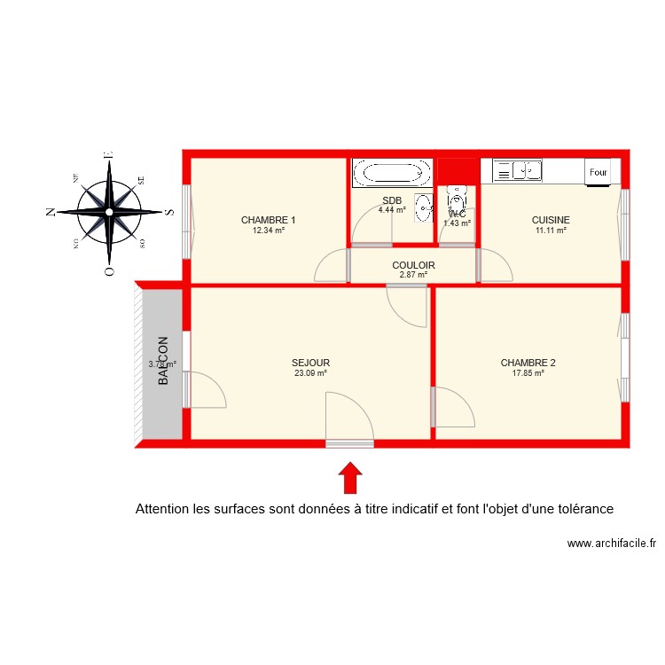 BI 6245 Rita B. Plan de 0 pièce et 0 m2