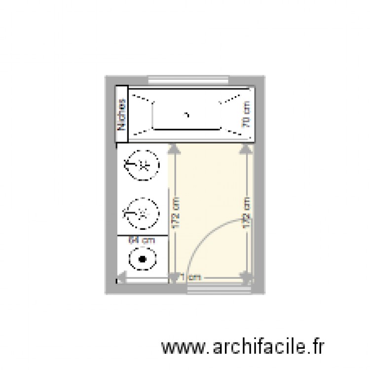 SDB Berard Versailles 2. Plan de 0 pièce et 0 m2