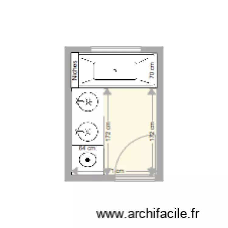 SDB Berard Versailles 2. Plan de SDB Berard Versailles 2. Plan de