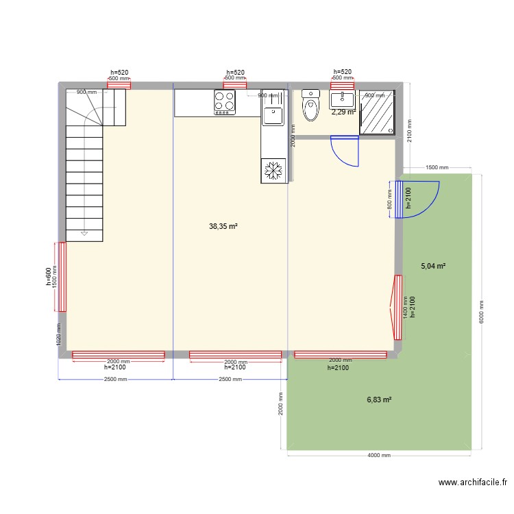 новый крым 21222323434. Plan de 11 pièces et 107 m2