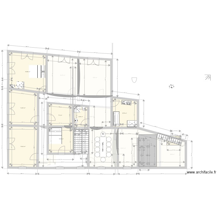 OLHAO RETRAITE. Plan de 208 pièces et 2487 m2