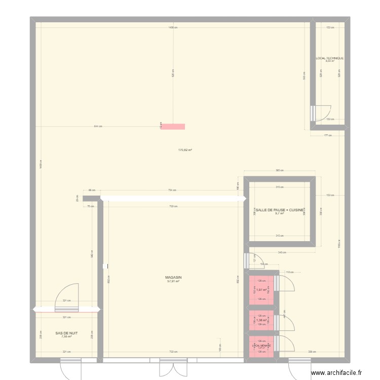 BOUSSU HORNU PROJET3. Plan de 8 pièces et 259 m2