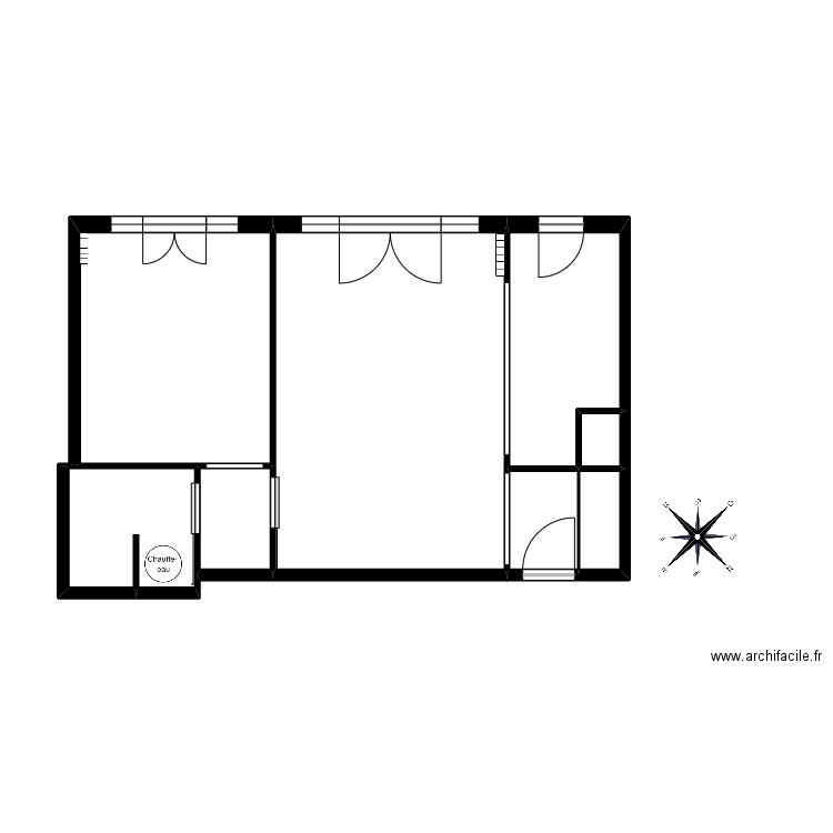 Valentin LOZACH. Plan de 8 pièces et 45 m2