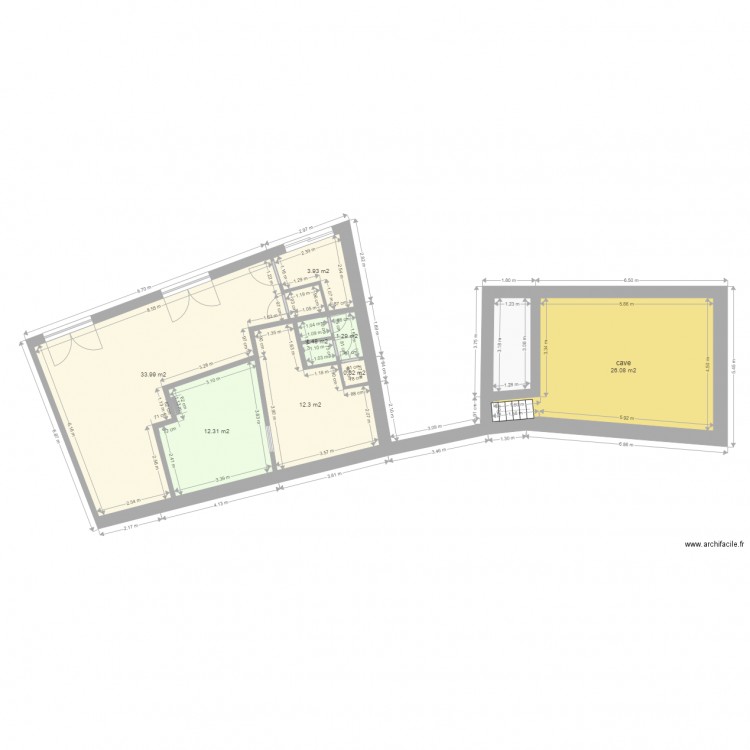 hautbois bader cave. Plan de 0 pièce et 0 m2