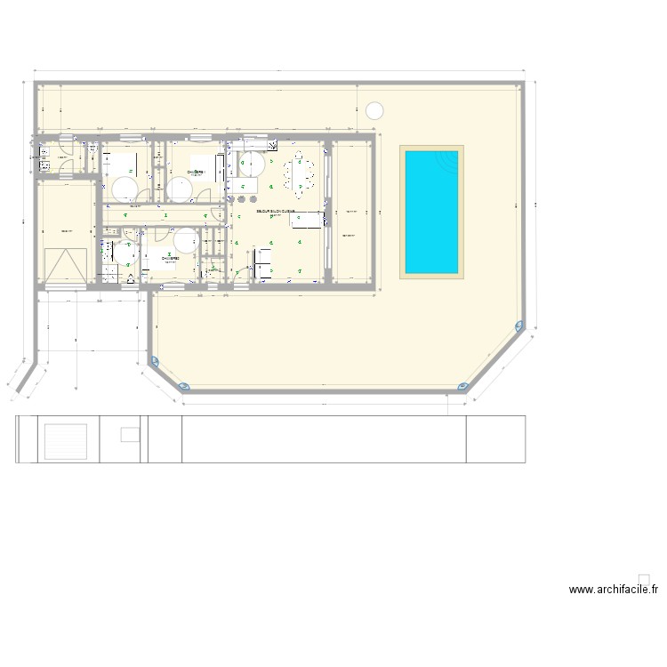 PLAN TYPE FINAL MAISON ELECTRICITE. Plan de 0 pièce et 0 m2