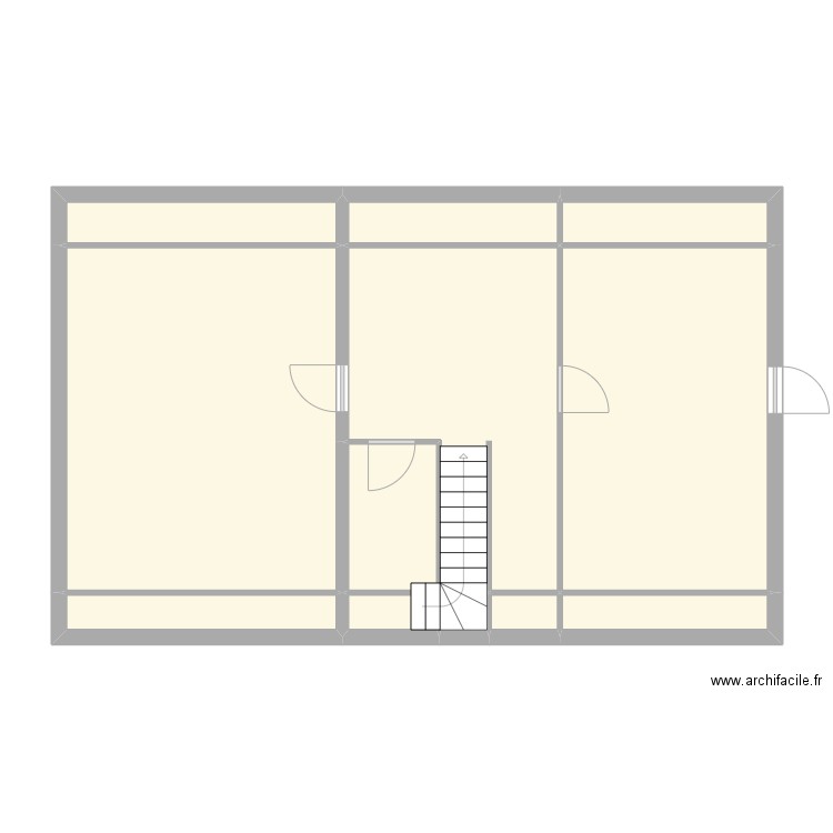 DAVID/GAUCHER - ETAGE. Plan de 12 pièces et 84 m2