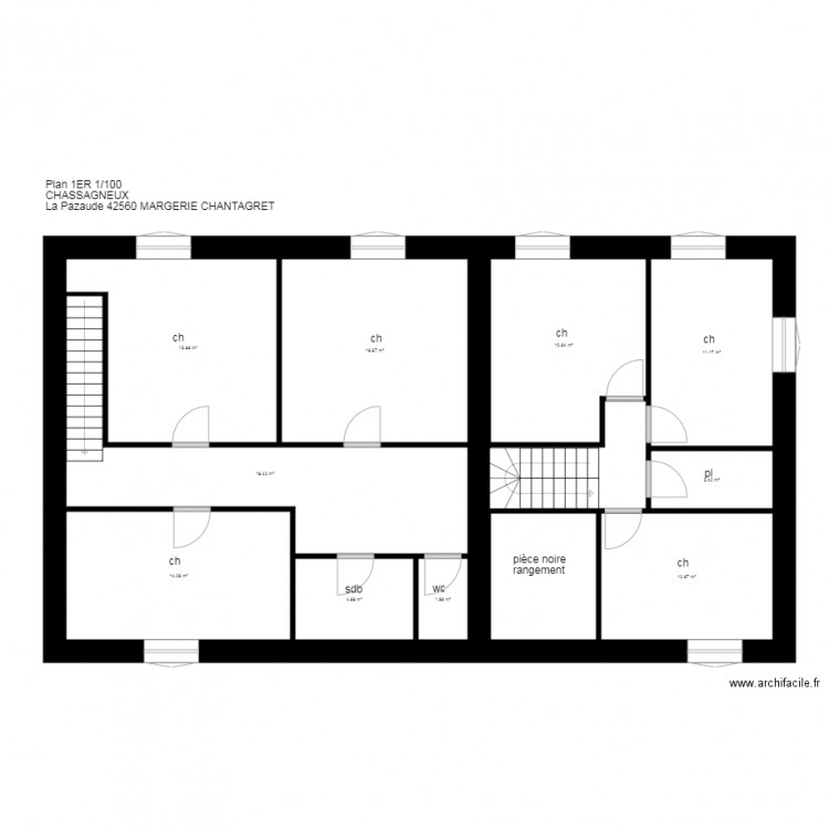 plan CHASSAGNEUX Margerei. Plan de 0 pièce et 0 m2