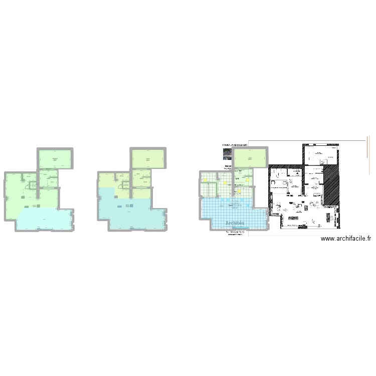 PHARMACIE PATTON. Plan de 13 pièces et 505 m2