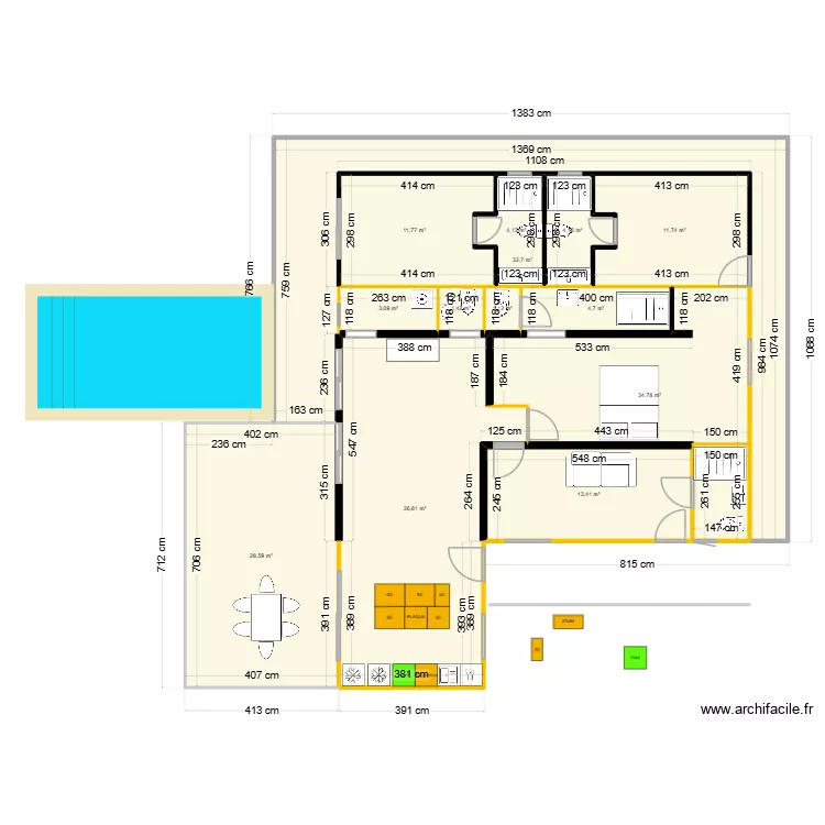 Popotte marc 1. Plan de 