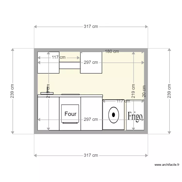 PLAN ELEVATION CUISINE STUDIO KOOYMAN. Plan de 