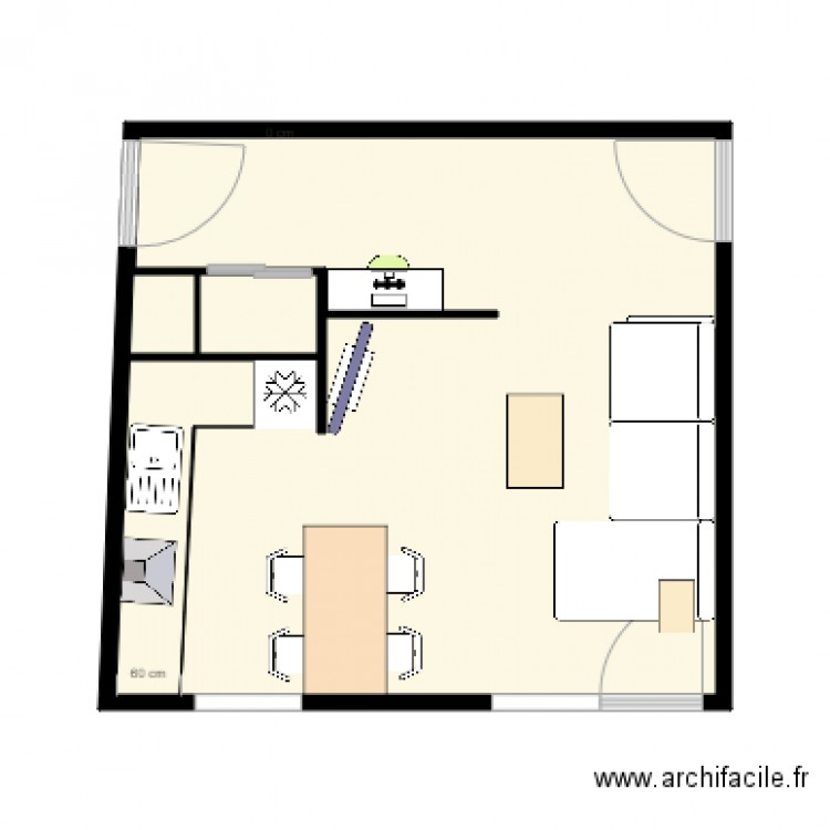 Projet salon 1. Plan de 0 pièce et 0 m2